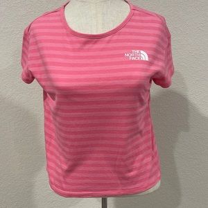 Girls North Face Pink Tee size Medium 10/12
